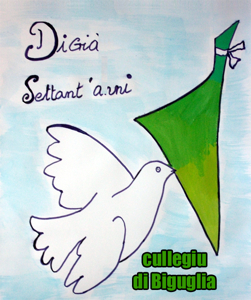 1943 Corsica fù liberata : l'affissi fatti da i zitelli