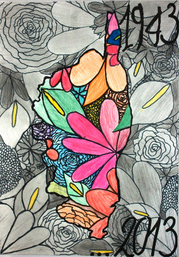 1943 Corsica fù liberata : l'affissi fatti da i zitelli