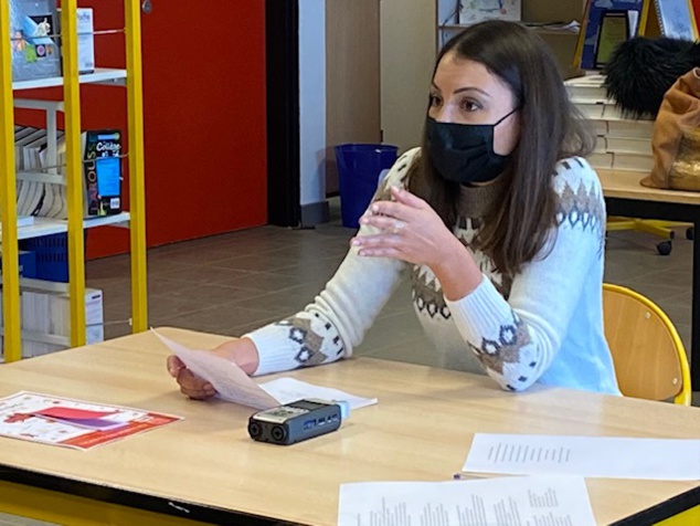 L'associu Inseme era l'invitatu di u cullegiu di Biguglia