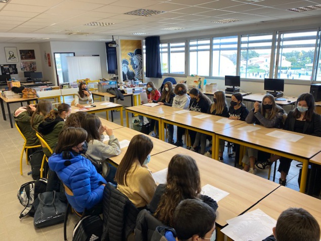 L'associu Inseme era l'invitatu di u cullegiu di Biguglia