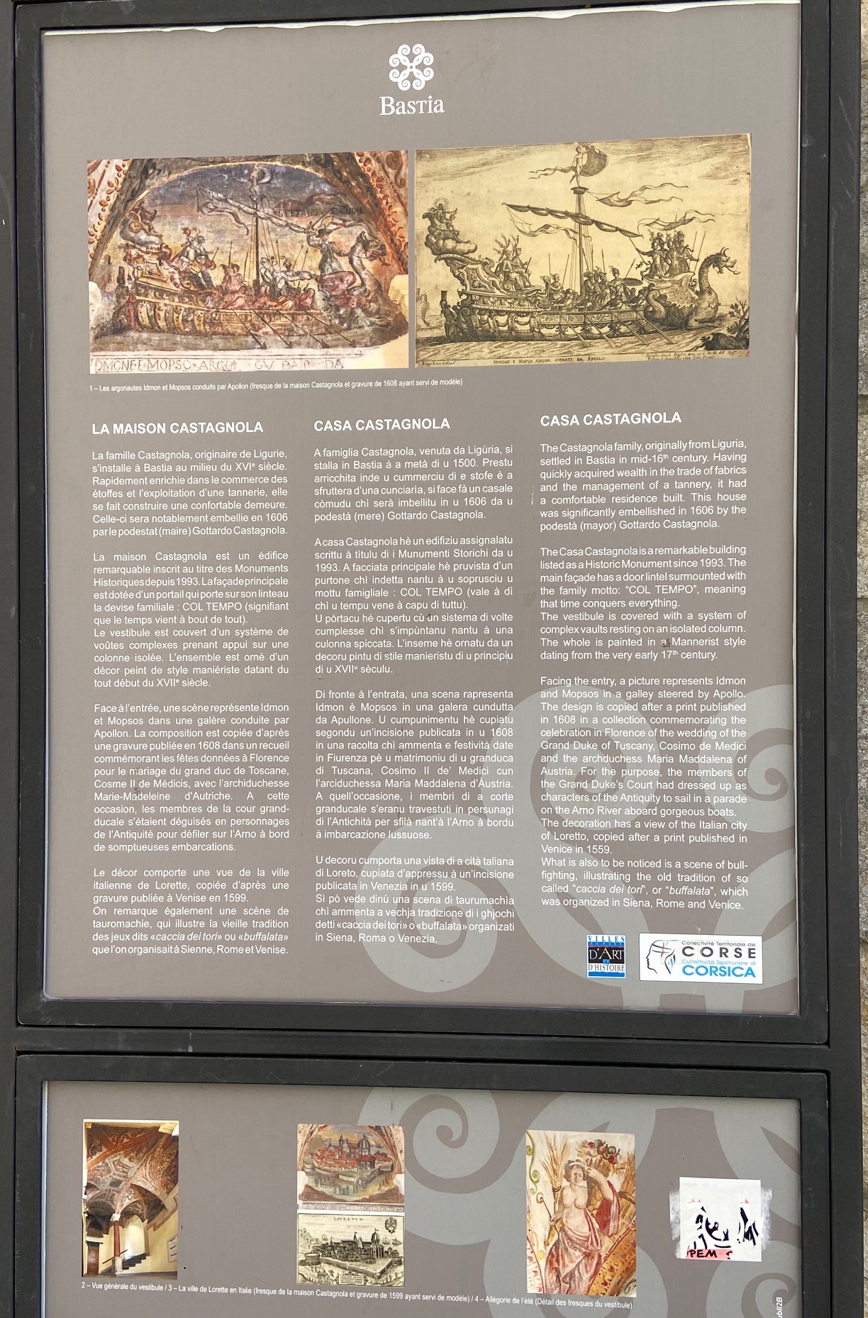 A 5B à a scuperta di a storia di Bastia