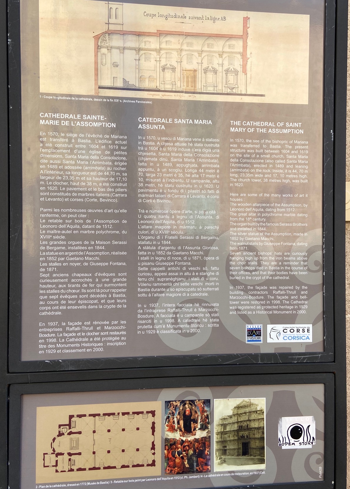 A 5B à a scuperta di a storia di Bastia