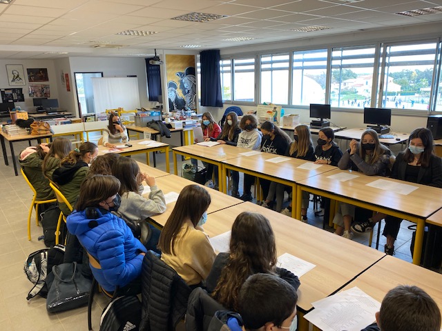 L'associu Inseme era l'invitatu di u cullegiu di Biguglia