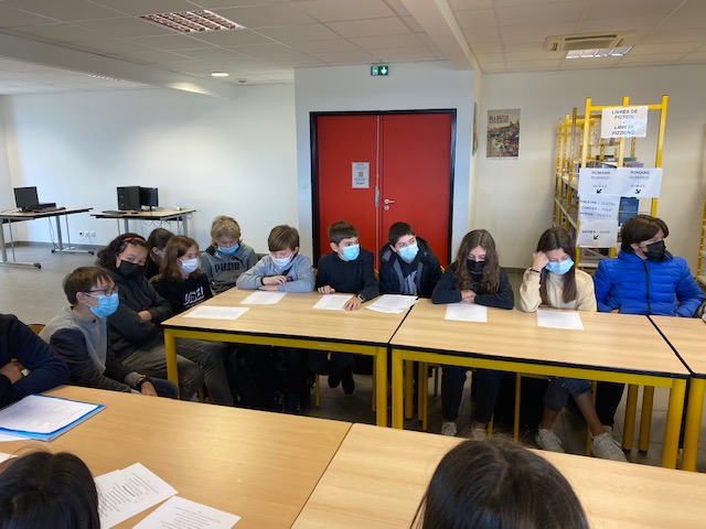 L'associu Inseme era l'invitatu di u cullegiu di Biguglia