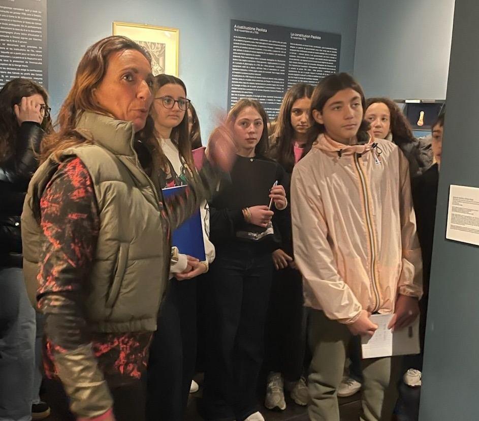 E 5B2 in visita à u Museu di Merusaglia  facenu l'intervista di Nunzia Marchetti