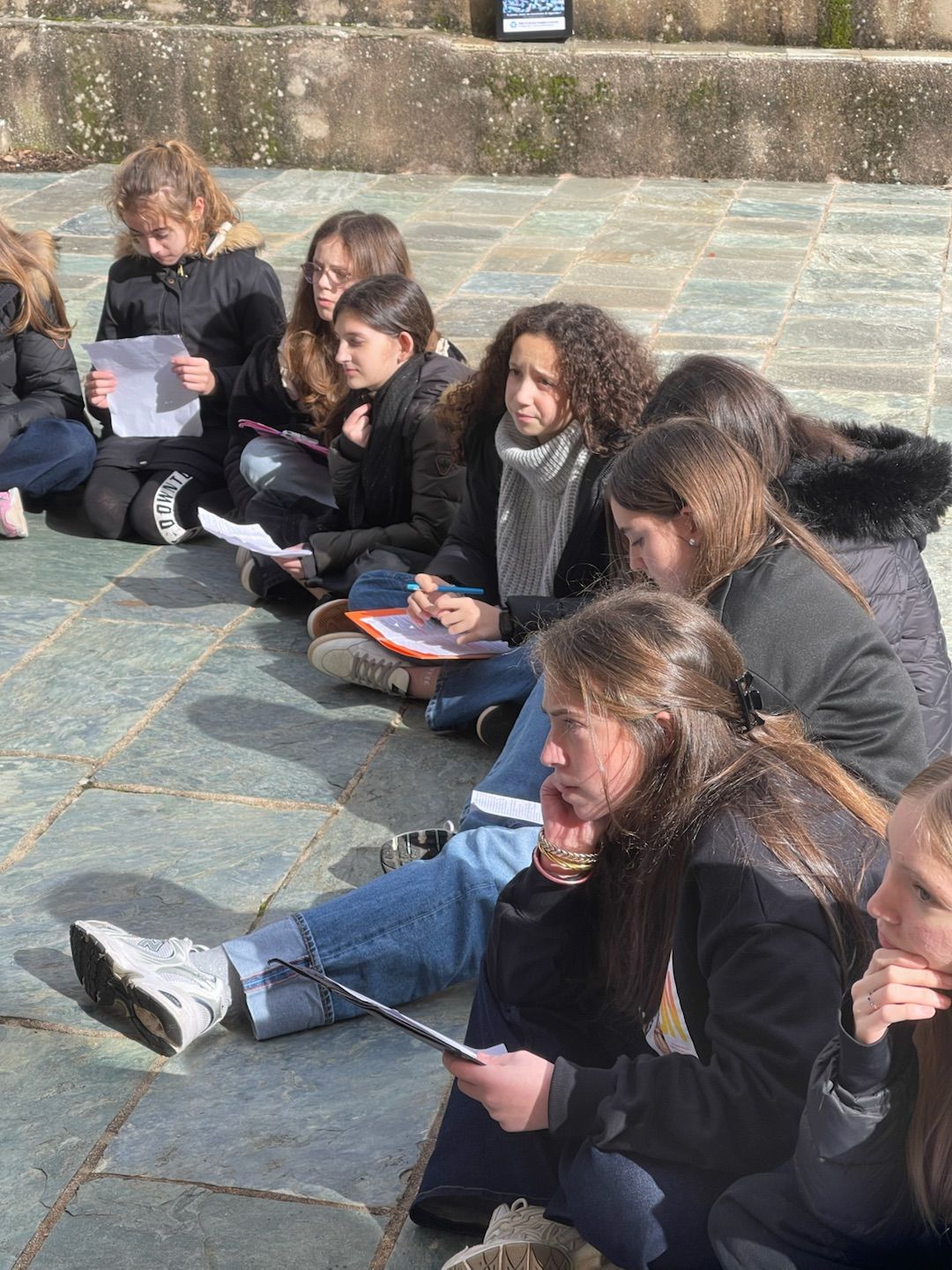 E 5B2 in visita à u Museu di Merusaglia  facenu l'intervista di Nunzia Marchetti