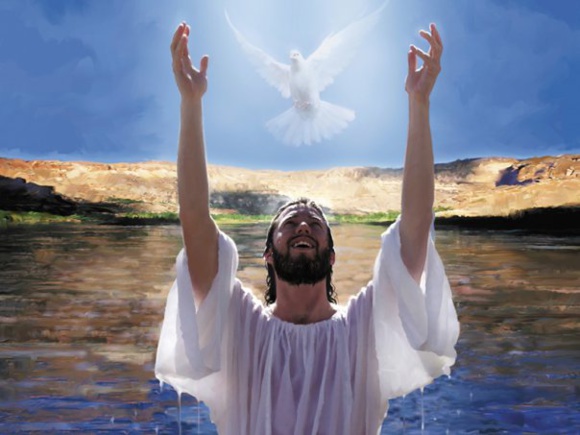 Baptême de Jésus « J’ai vu l’Esprit descendre du ciel comme une colombe » (Domaine public) Baptême de Jésus « J’ai vu l’Esprit descendre du ciel comme une colombe » (Domaine public)