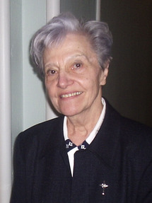 Photo de soeur Lucienne Boisvert s.c.s.l. du secrétariat des Fêtes de François de Laval 2008