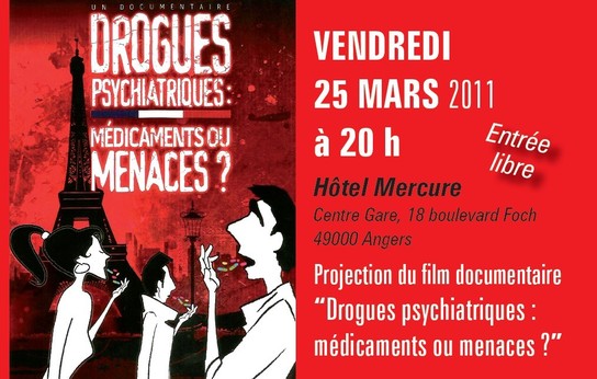 Projection du film "Drogues psychiatriques : médicaments ou menaces ?"