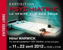 L'exposition "Psychiatrie : la Vérité sur ses Abus" ouvre ses portes à Genève !