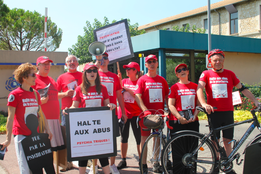 Raid à vélos 2014 de Montpellier à Nice pour dénoncer les abus psychiatriques