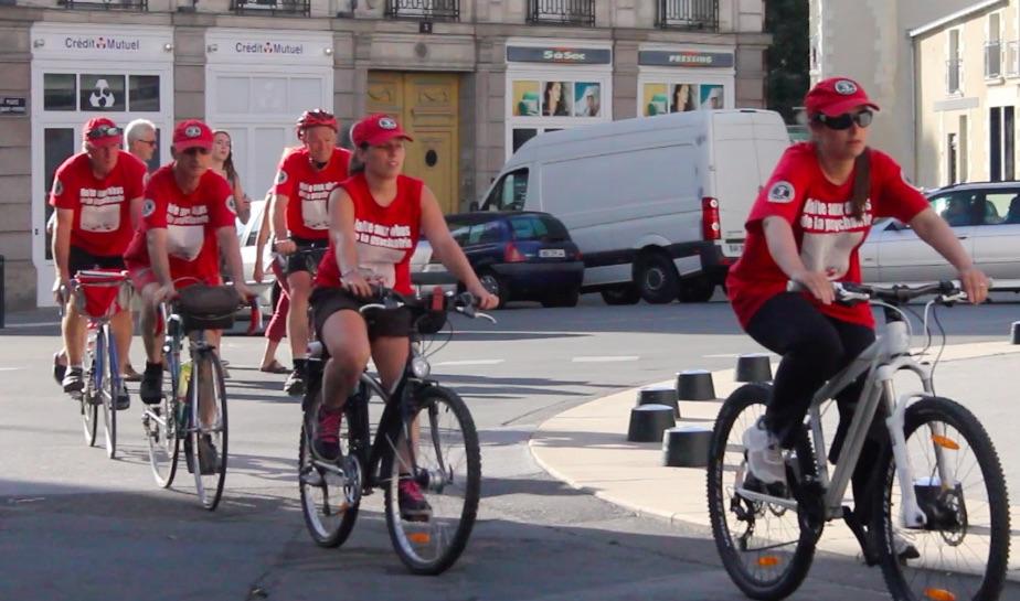 Raid à vélos 2015 Paris Nantes contre les abus psychiatriques