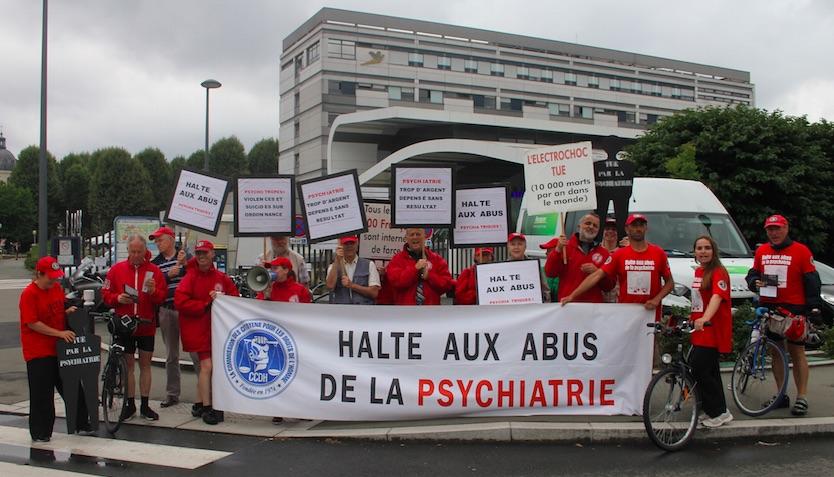 Raid à vélos 2015 Paris Nantes contre les abus psychiatriques