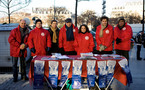 L'association organise un stand d'information sur la place d'Italie
