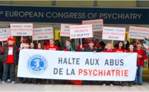 La CCDH s'est opposée au Congrès européen de psychiatrie et  a sensibilisé la population niçoise aux abus psychiatriques !