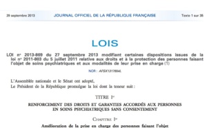 Nouvelle loi sur les soins psychiatriques définitivement adoptée