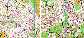 Extraits de carte étapes 3 et 1