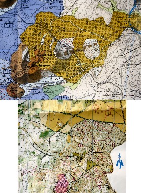 carte géologique et carte de CO