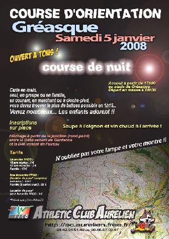 Course au score de nuit à Gréasque