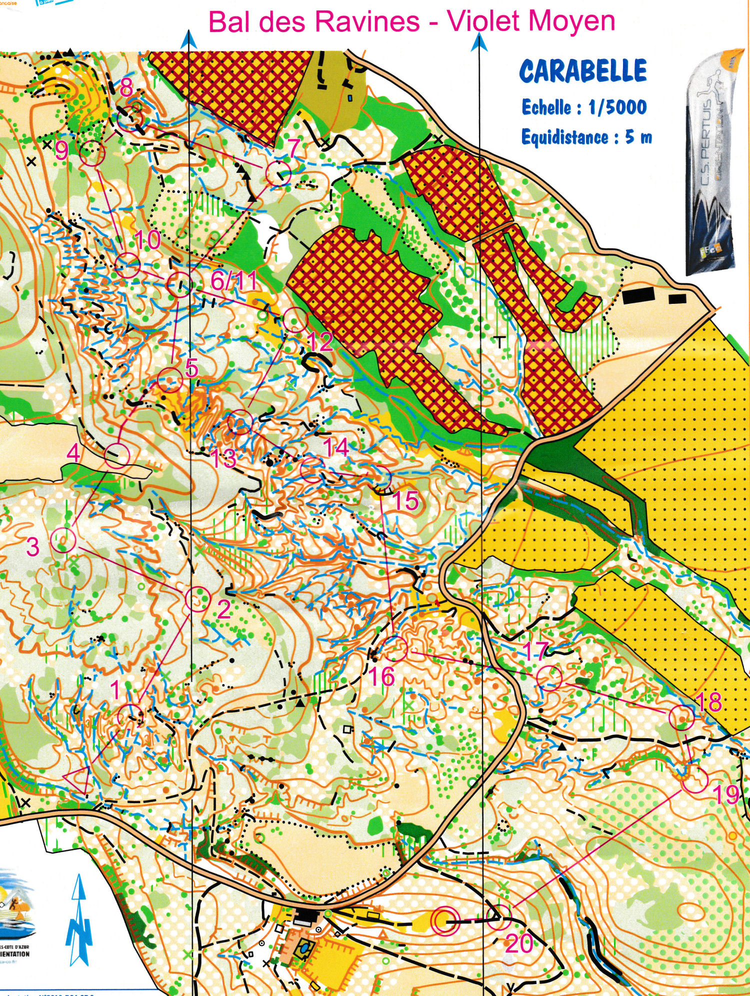 Championnat PACA de Moyenne Distance de Course d'Orientation