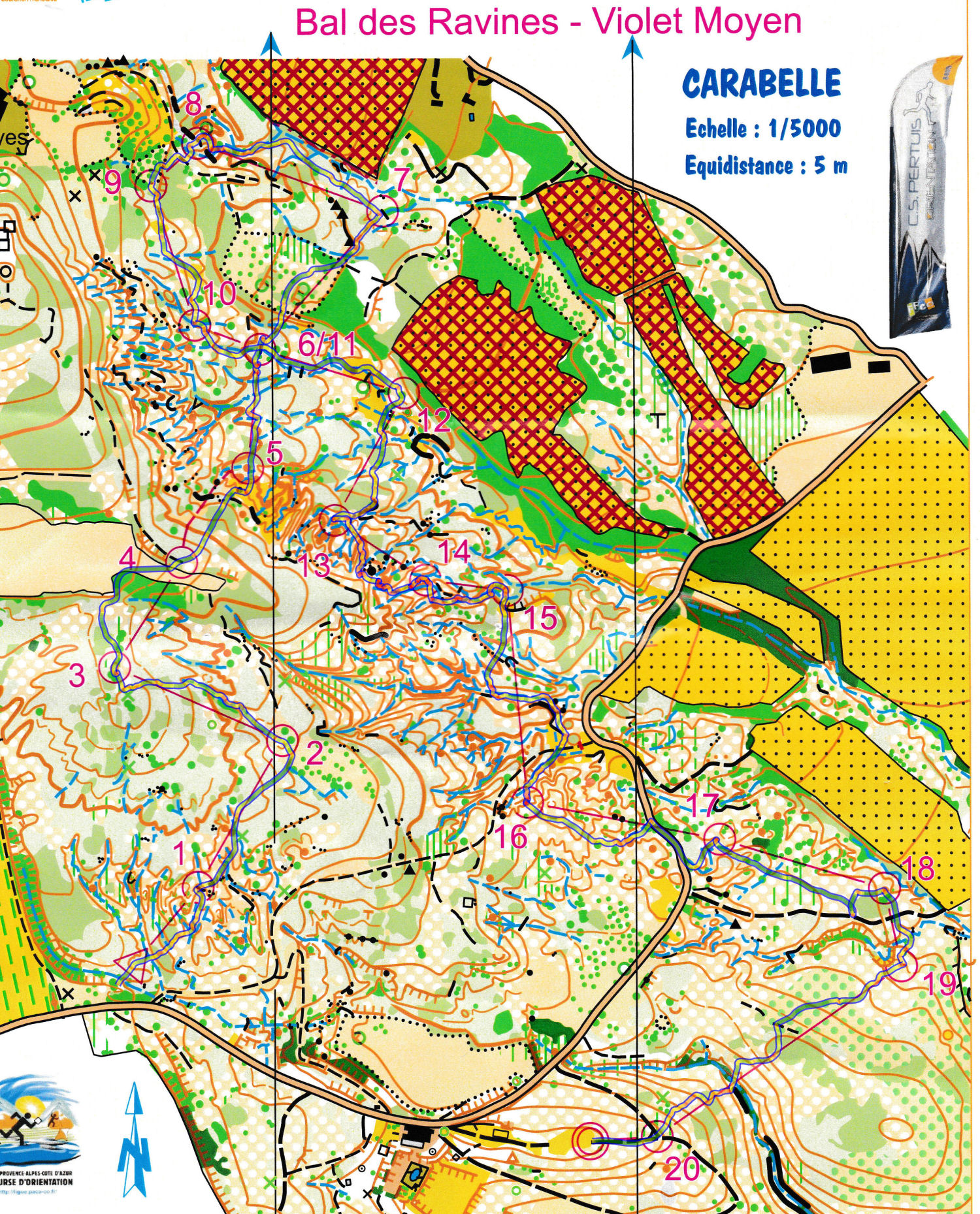 Championnat PACA de Moyenne Distance de Course d'Orientation