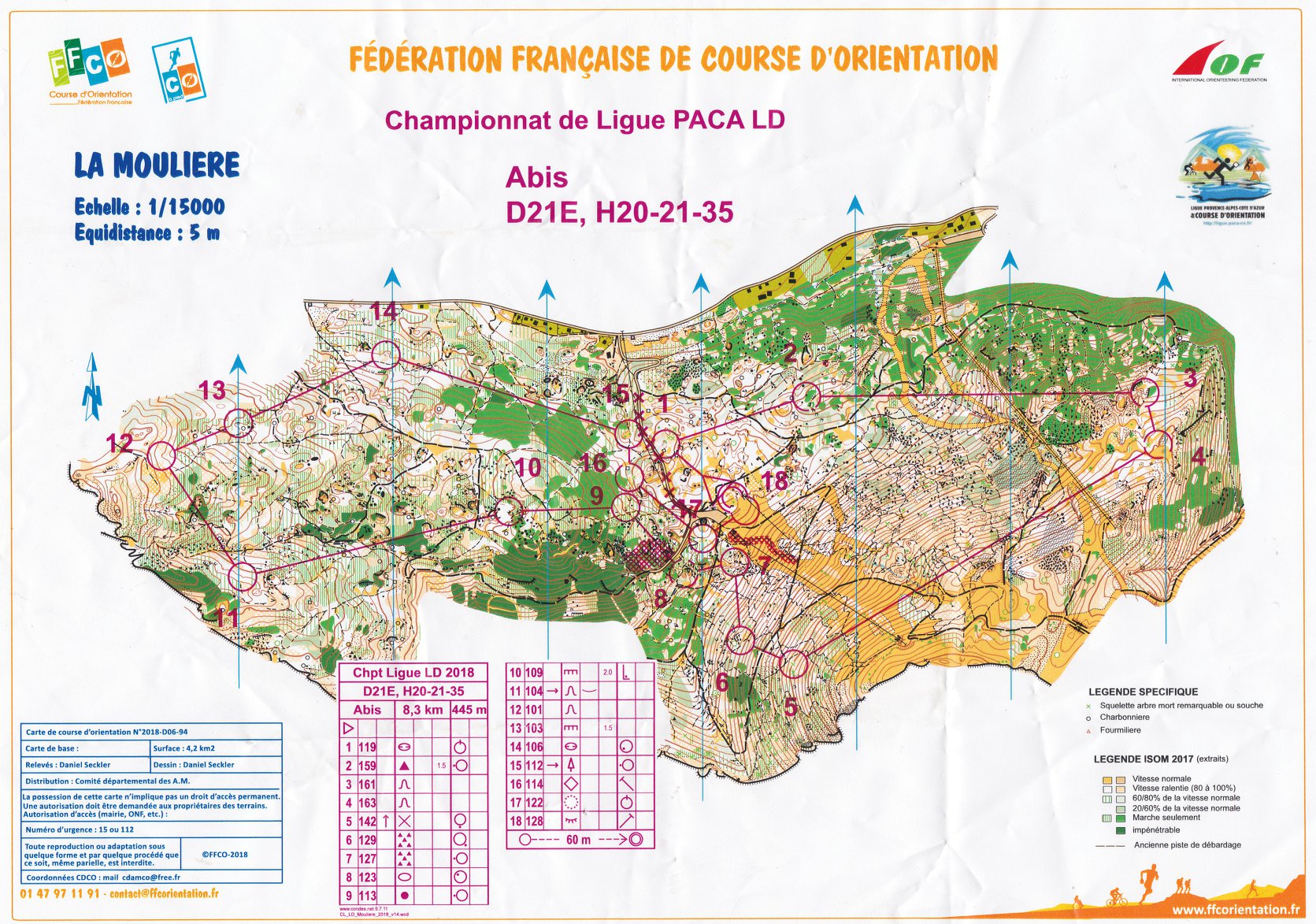 Championnat de Ligue Longue Distance CO - La Moulière (06)