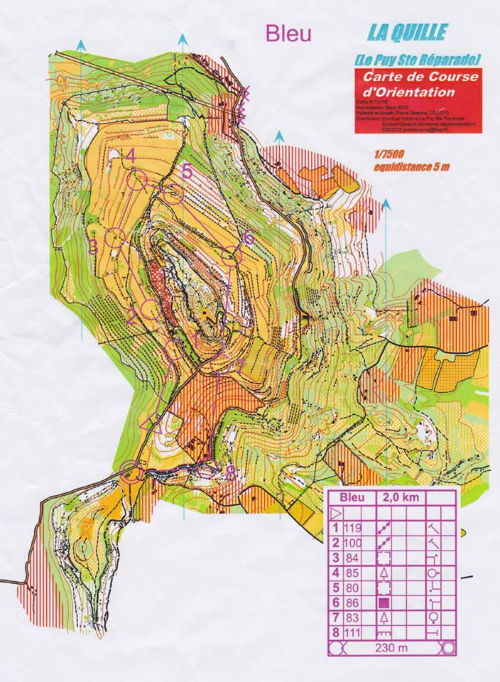 Pays d'Aix Orientation Tour 4 - La Quille (Le Puy Sainte Réparade)
