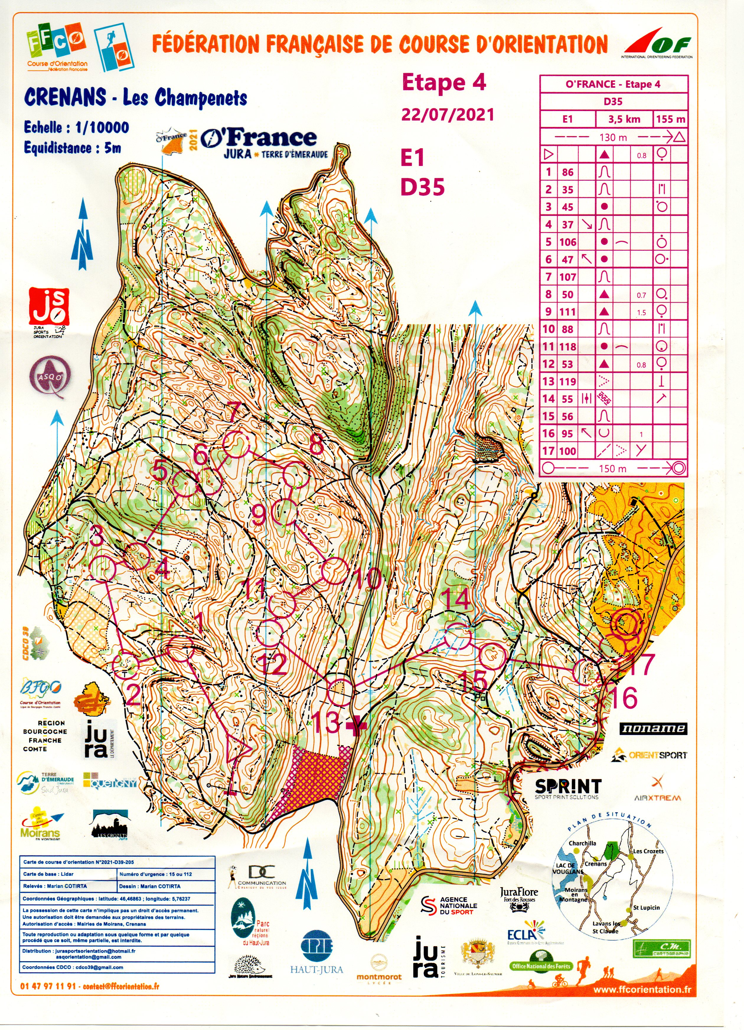 O'France 2021 - Jura Terre d'Emeraude O'France 2021 - Jura Terre d'Emeraude