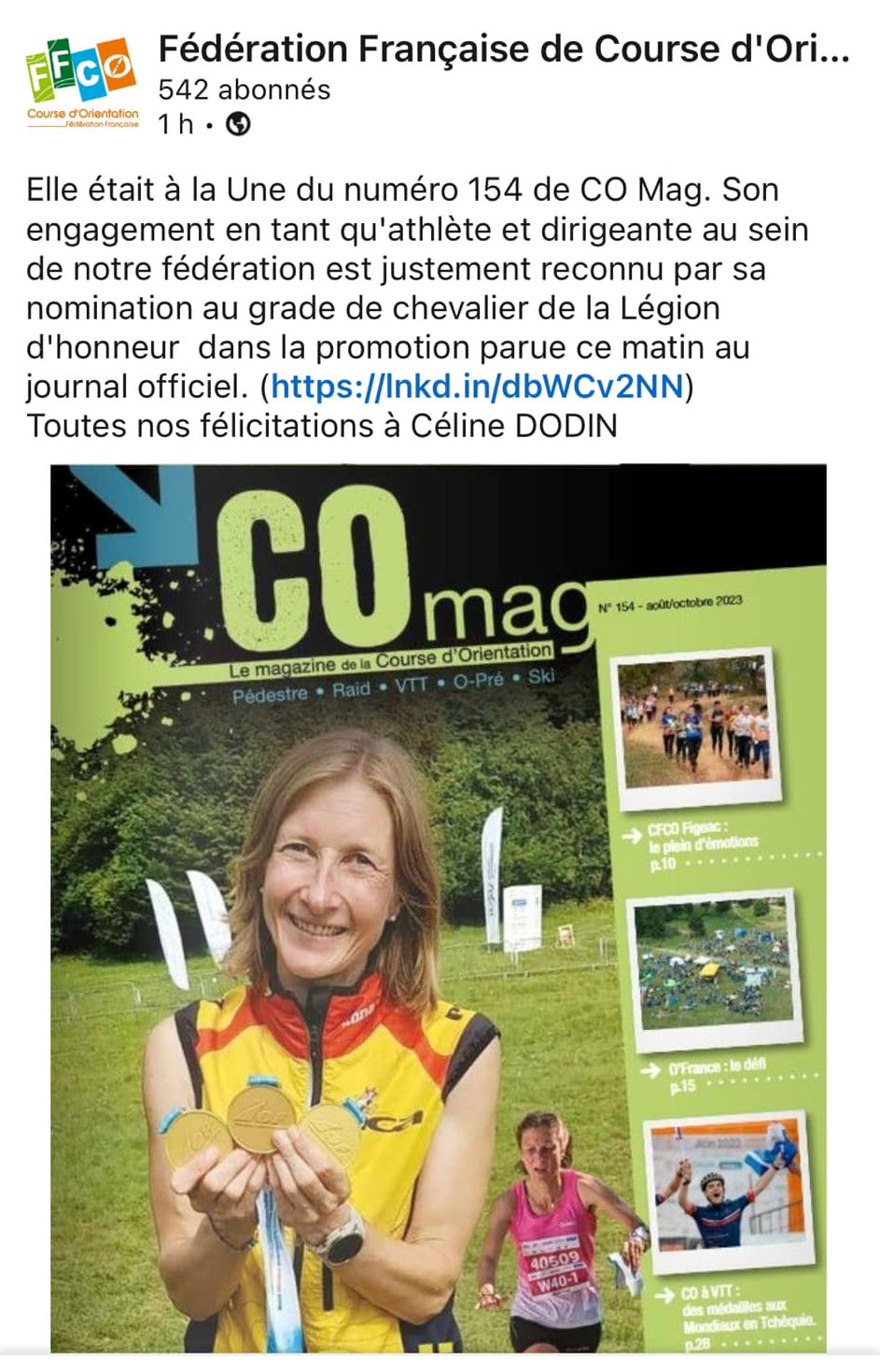 Chevalier de la Légion d'Honneur ! Chevalier de la Légion d'Honneur !