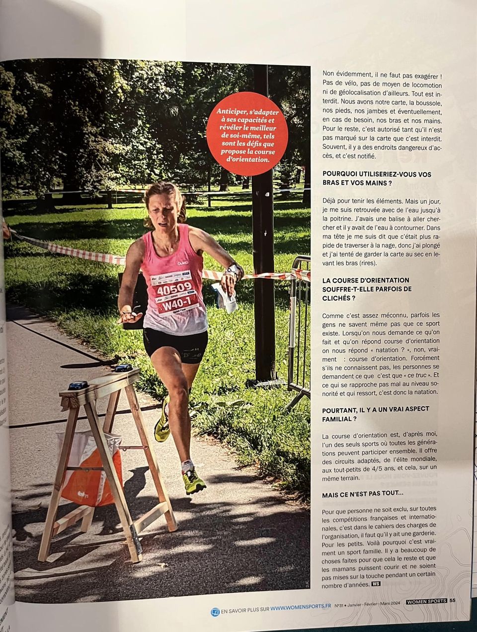 Merci le magazine WomenSports et Vars pour ce bel article sur la course d’orientation dans le numéro de ce début d’année ! Merci le magazine WomenSports et Vars pour ce bel article sur la course d’orientation dans le numéro de ce début d’année !