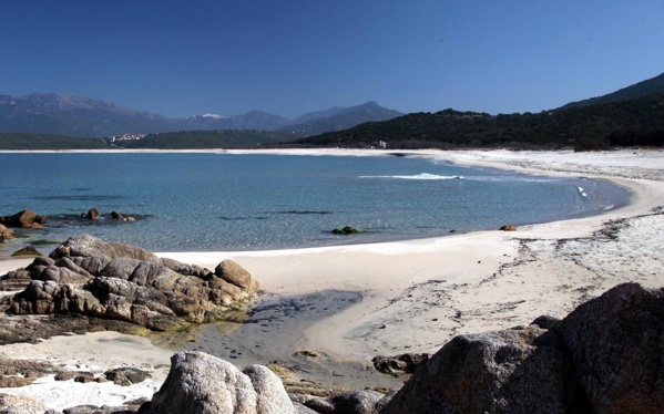 La plage de Campomoro La plage de Campomoro