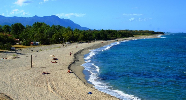 La plage de Bravone La plage de Bravone