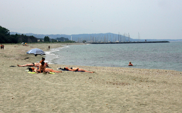 La plage d'Acquanera La plage d'Acquanera