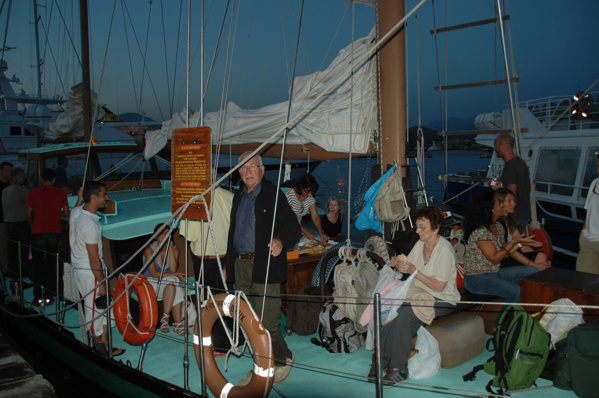 La fête à bord d'un voilier