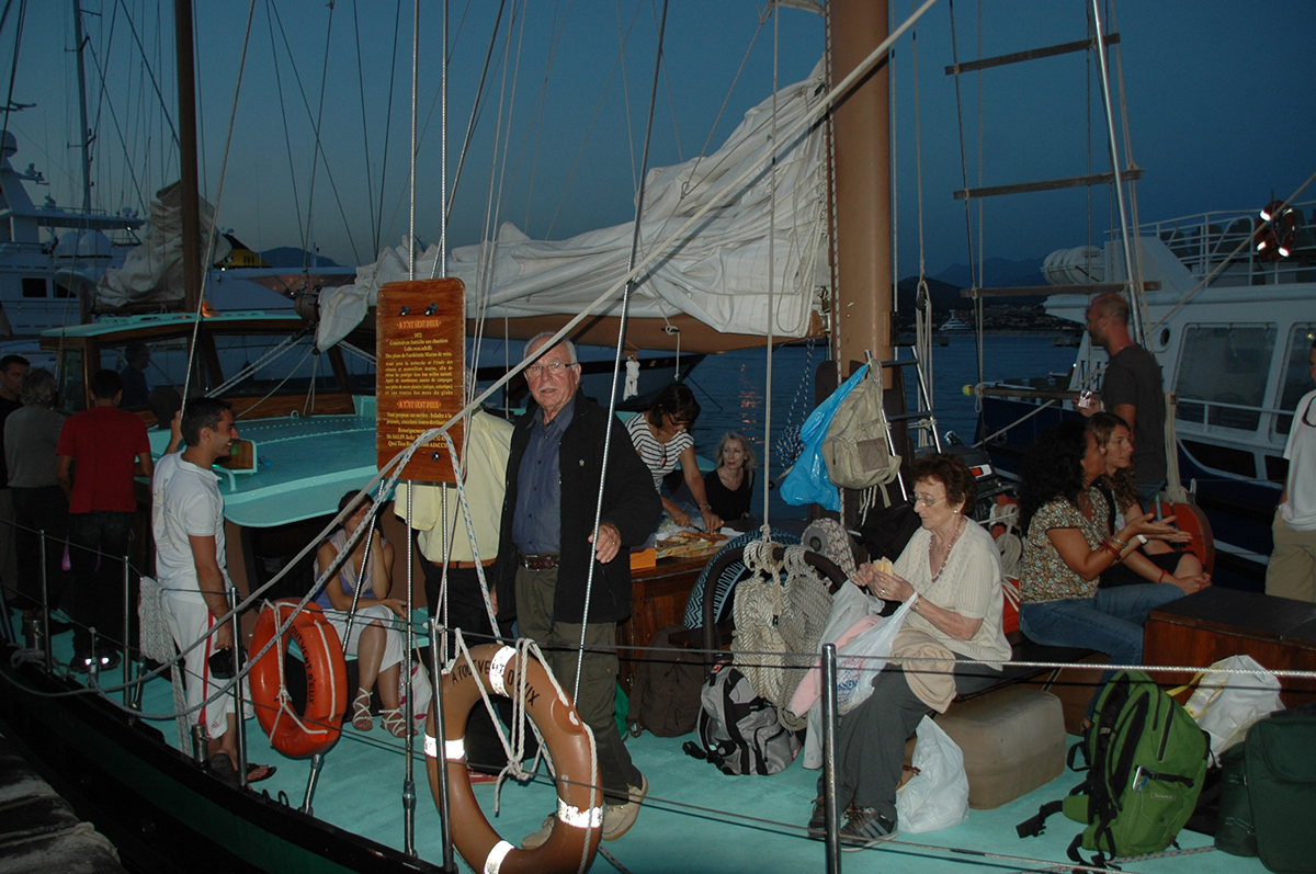 La fête à bord d'un voilier