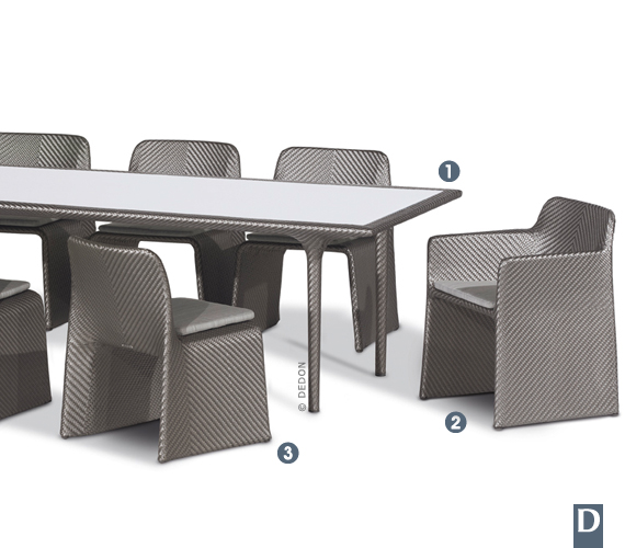 16 TABLES POUR DINERS EN EXTÉRIEUR