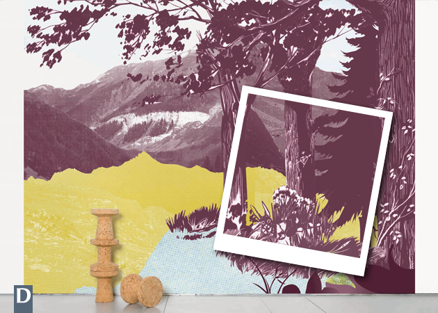 PAPIER PEINT ENTRE MOTIFS ET ILLUSIONS