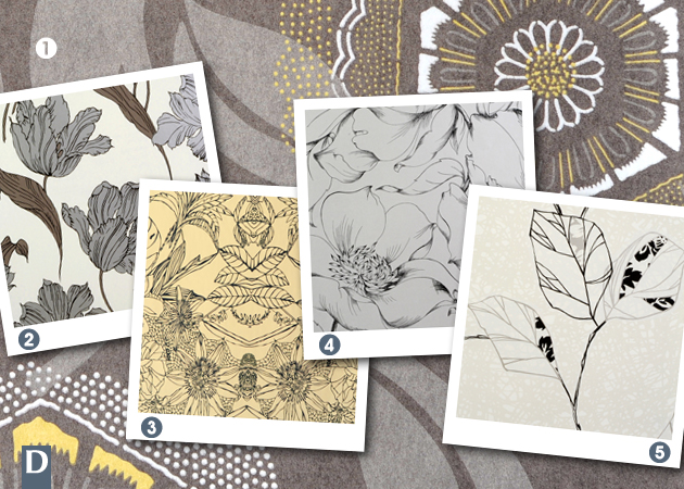 PAPIER PEINT ENTRE MOTIFS ET ILLUSIONS