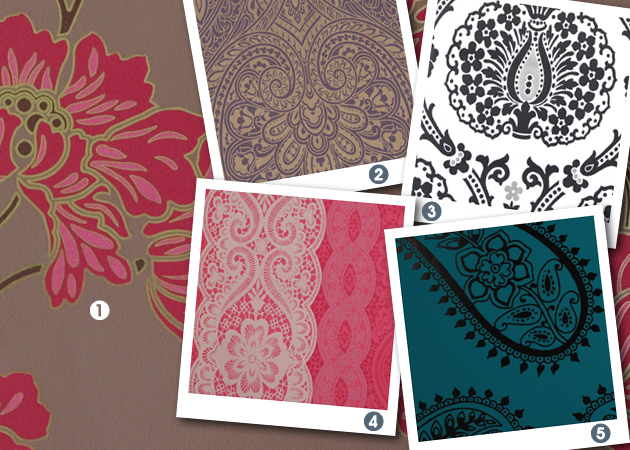 PAPIER PEINT ENTRE MOTIFS ET ILLUSIONS