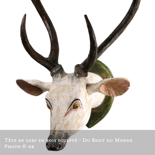 CERF EN BOIS, DU BOUT DU MONDE
