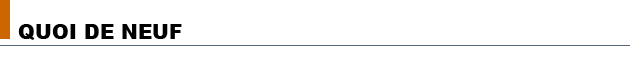 Quoi de Neuf 