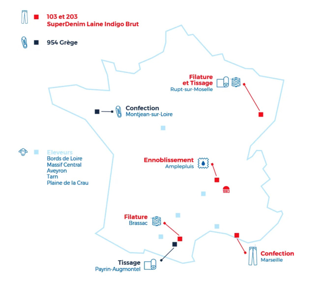 1083 et le jean en laine Made in France 1083 et le jean en laine Made in France
