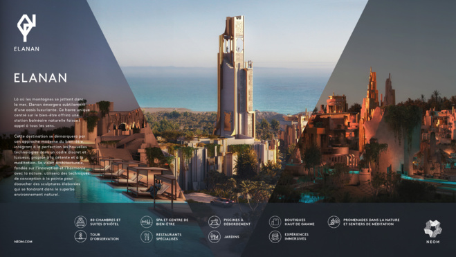 NEOM présente Elanan, une oasis dédiée au bien être au cœur du désert d'Arabie NEOM présente Elanan, une oasis dédiée au bien être au cœur du désert d'Arabie