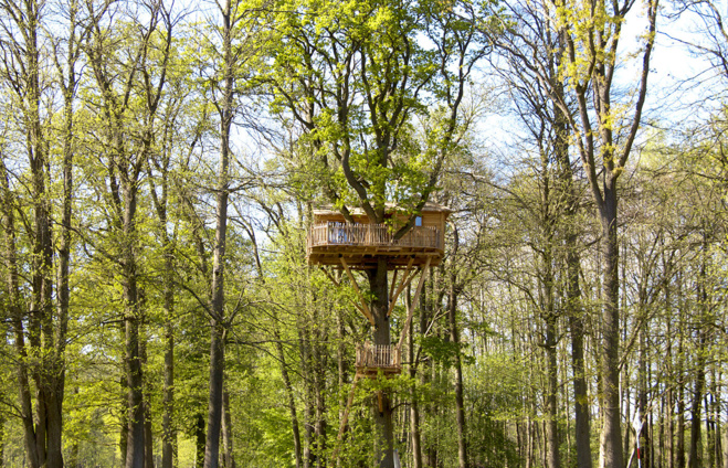 La Cabane Imprenable, perchée à 13 mètres du sol La Cabane Imprenable, perchée à 13 mètres du sol