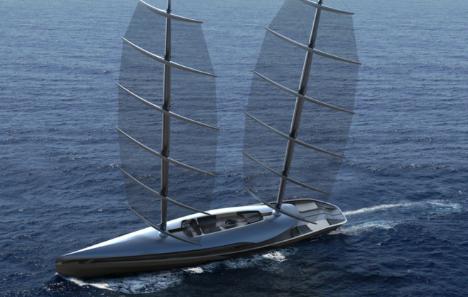 Yacht Cauta : des voiles inspirées par les ailes de l'Albatros