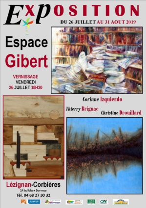 Exposition de peintures et de sculptures du 26 juillet au 31 août 2019 Exposition de peintures et de sculptures du 26 juillet au 31 août 2019