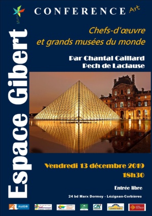 Conférence art vendredi 13 décembre Conférence art vendredi 13 décembre