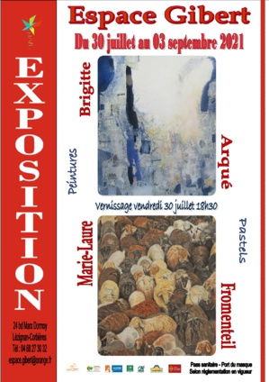  Exposition de peintures et pastels du 30 juillet au 03 septembre 2021