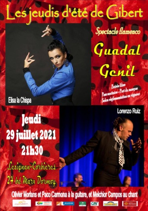 Guadal Genil jeudi 29 juillet 2021 21H30 Guadal Genil jeudi 29 juillet 2021 21H30