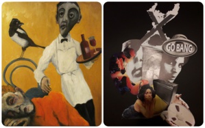 Exposition de peintures, collages et aquarelles du 15 juillet au 12 août 2022 Exposition de peintures, collages et aquarelles du 15 juillet au 12 août 2022